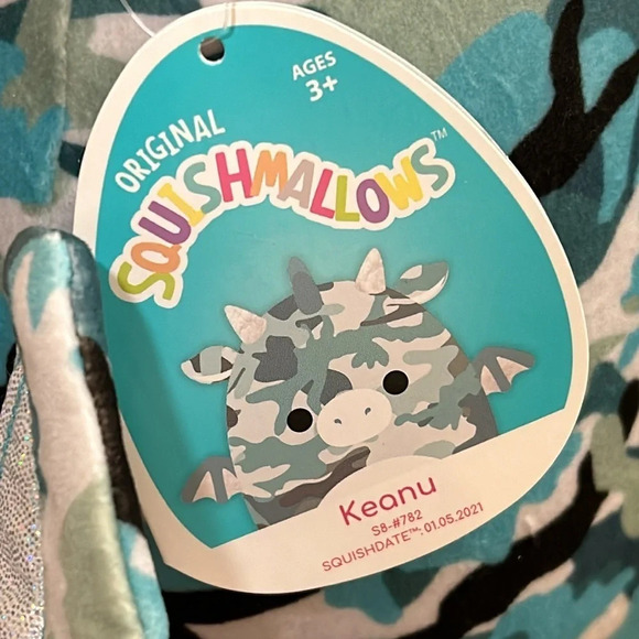Squishmallows Dragon Keanu Camo, size 8” NWT - Picture 6 of 11